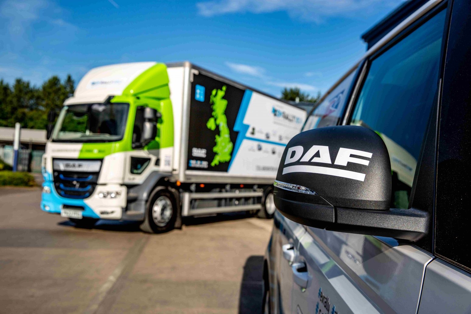 Team DAF departs on EV Rally 2024
