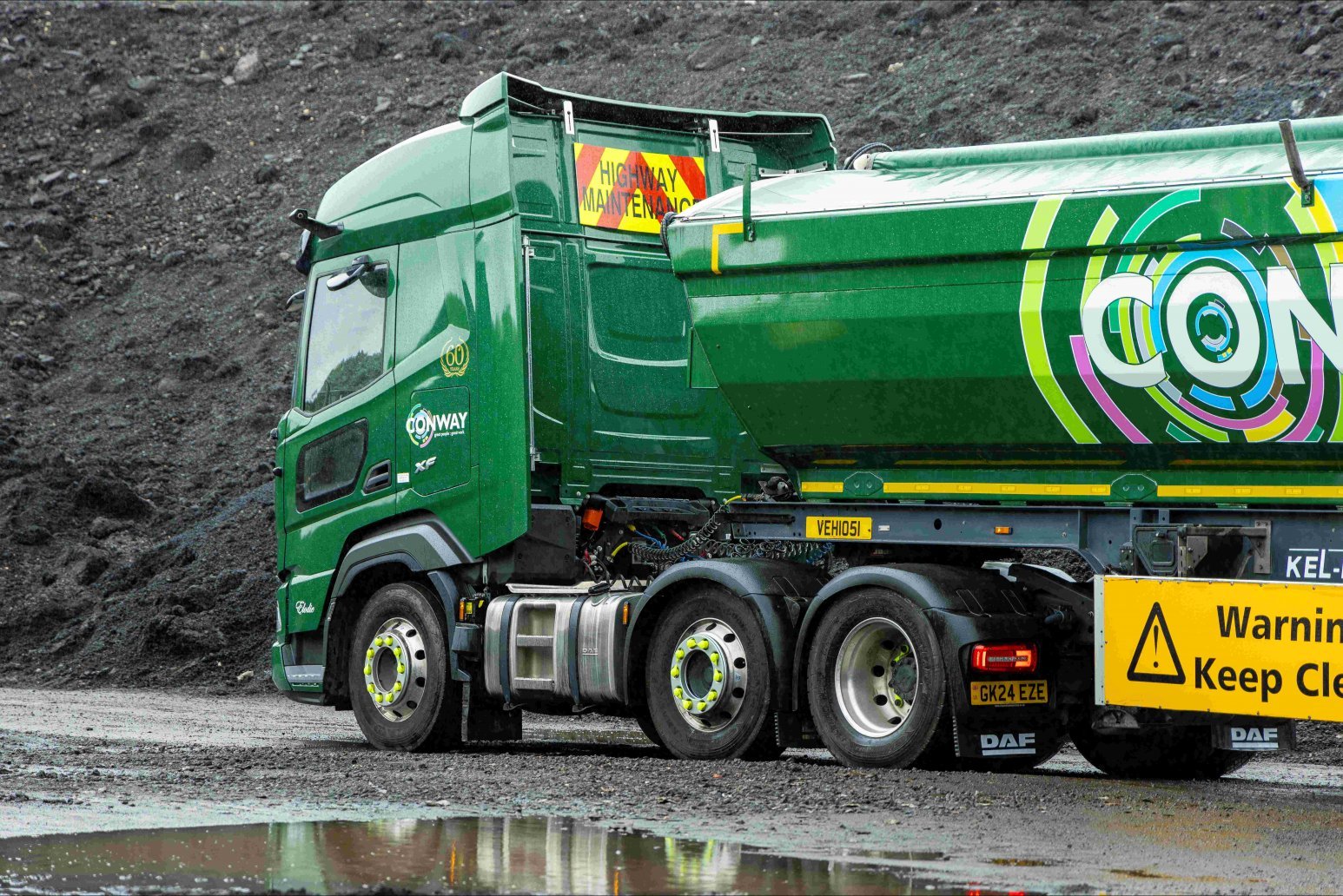 Team DAF departs on EV Rally 2024